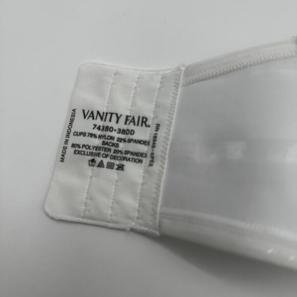 Vanity Fair 40D Beauty Back Strapless Convertible Bra 74380 White NWT $50 - Picture 4 of 7